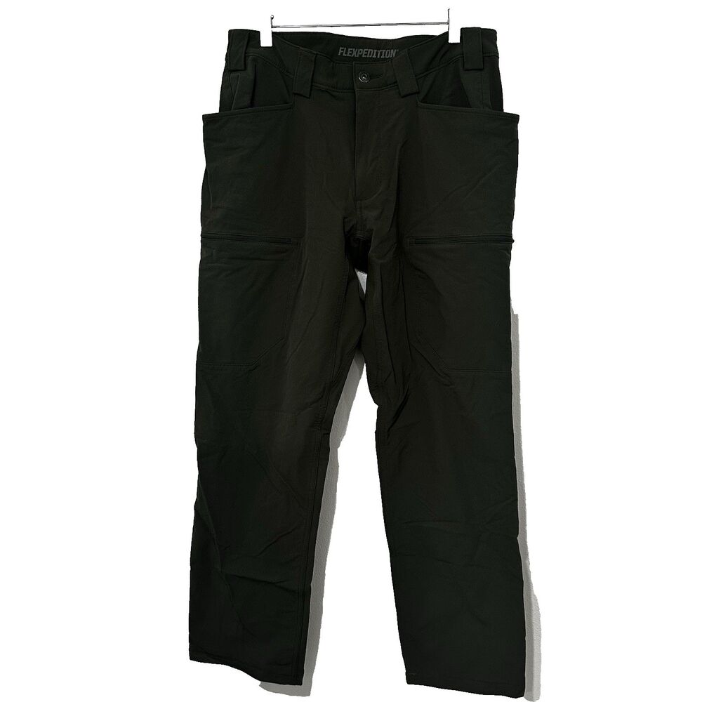 Duluth Trading Flexpedition Men's 32x34 Stretch Cargo Pants Green Workwear 31x30